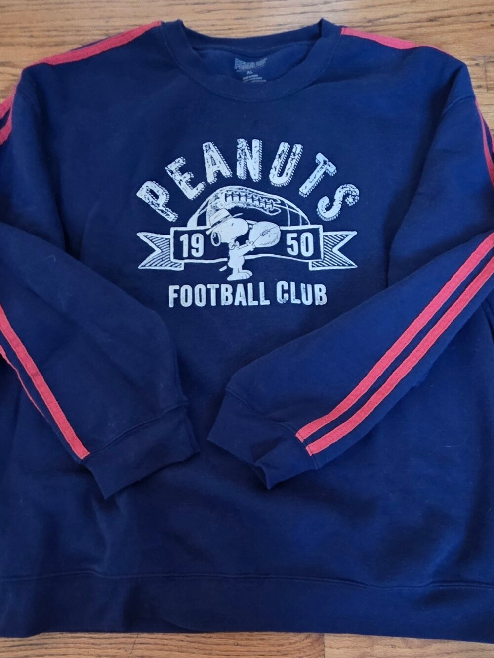 Peanuts Women's Navy Sweatshirt, Sz XL